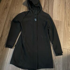 Long women’s bench soft shell fall coat medium